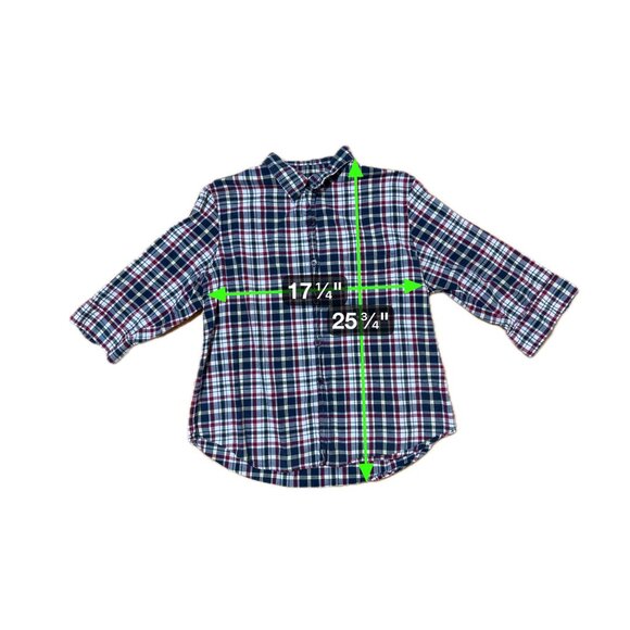 Fiorini International Womens Plaid Cotton Casual Button-Up Shirt SZ Large - Picture 7 of 7